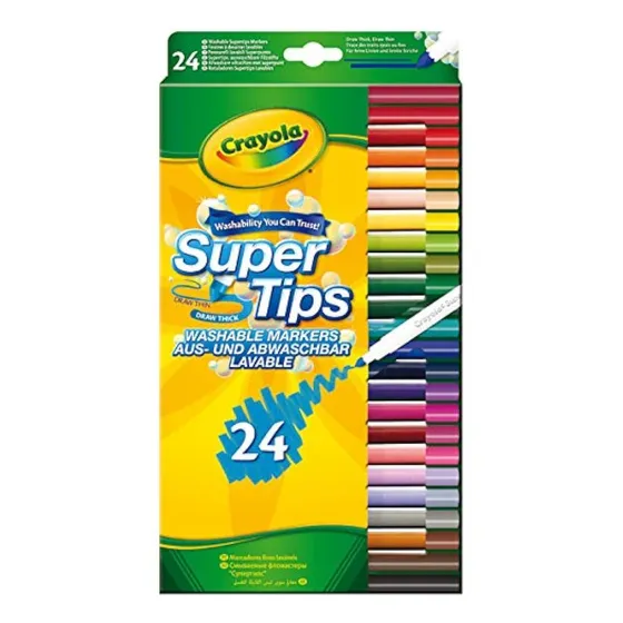 Bolígrafos Para Colorear Crayola Supertips Lavables (paquete