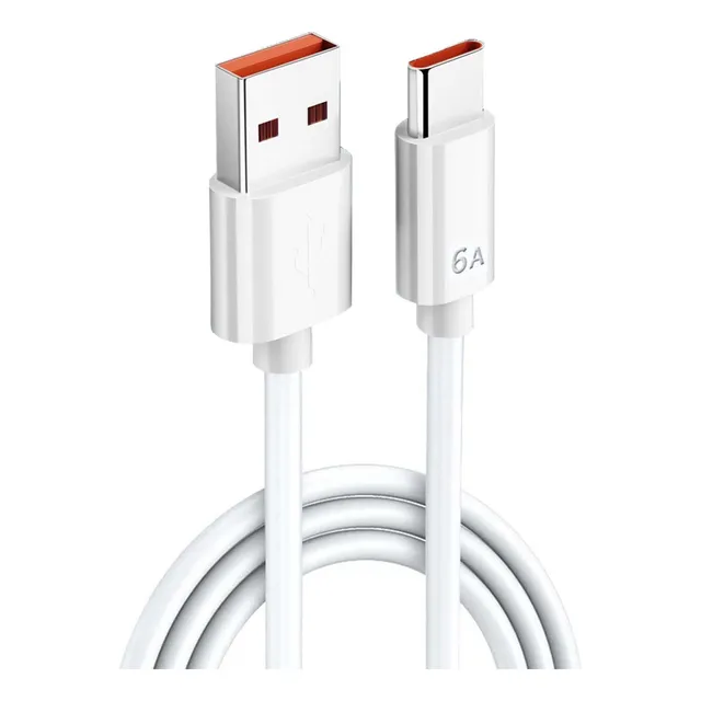 Cable Tipo C 66w 6a Súper Carga Para Huawei Xiaomi 1 Metro