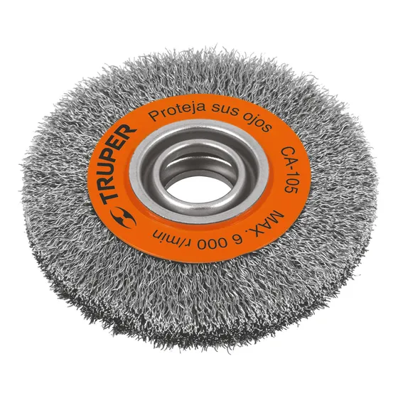 Carda Circular Alambre Ondulado 6´´ P/ Esmeril Truper
