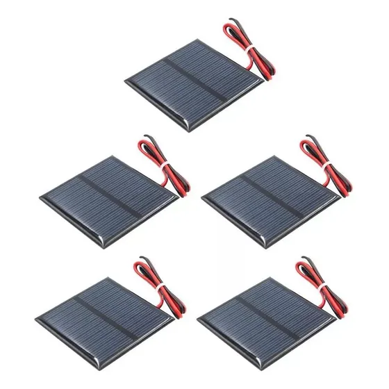 5pcs Diy Panel Solar Módulo De Celda Pequeña Para Luces De