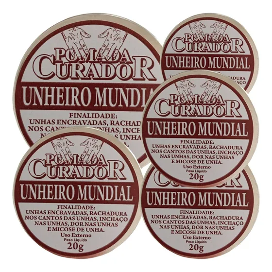 Pomada Extra Forte Para Unhas Encravadas - Kit Com 5 Unidade