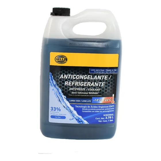 Anticongelante Hella Al 33% ( P/ Nissan Azul)