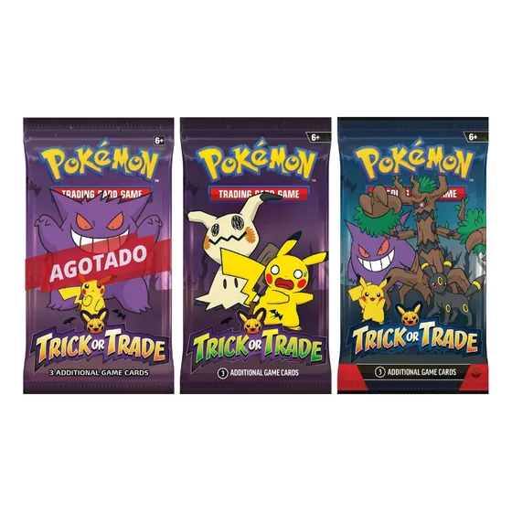 X2 Sobres Cartas Pokémon Tcg Trick Or Trade - Originales