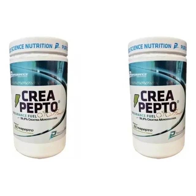 Kit 2 Creatina Monoidratada Pura Creapepto 600g Performance 