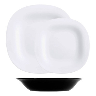 Vajilla Moderna Minimalista De Opal 18 Pzas Carine Luminarc Vajilla Moderna Minimalista De Opal 18 Pzas Carine Luminarc