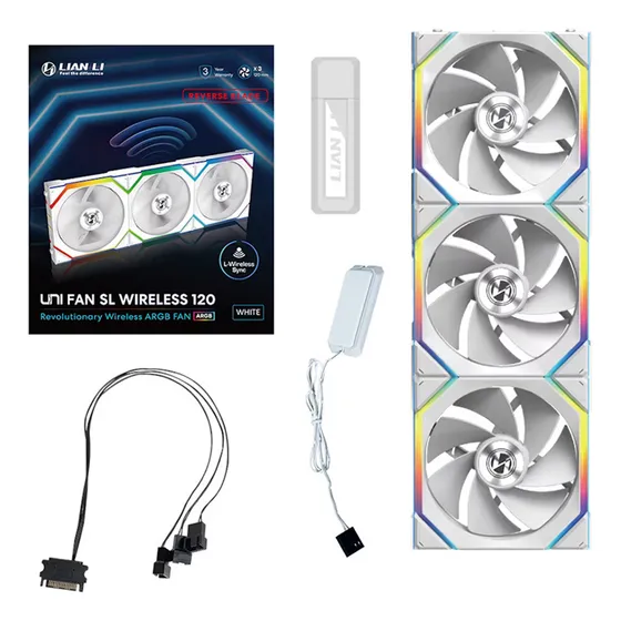 Fan Gamer Lian Li Uni Fan Sl Wireless Reverse Wht 3 X 120mm Led Argb