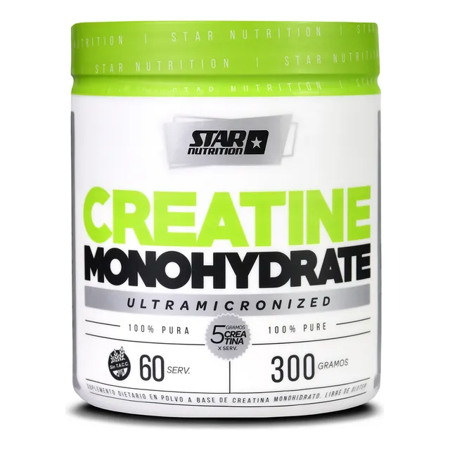 Suplemento En Polvo Star Nutrition Creatine Monohydrate En Pote De 300g Sin sabor