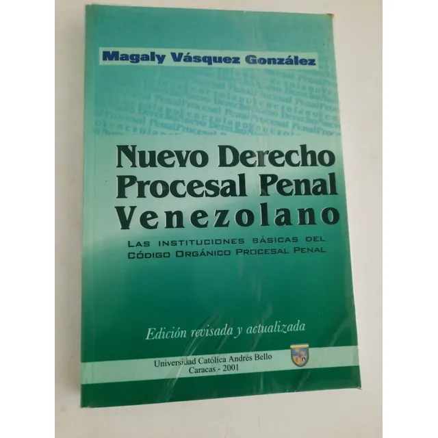Nuevo Derecho Procesal Penal Venezolano Magaly Vásquez G.