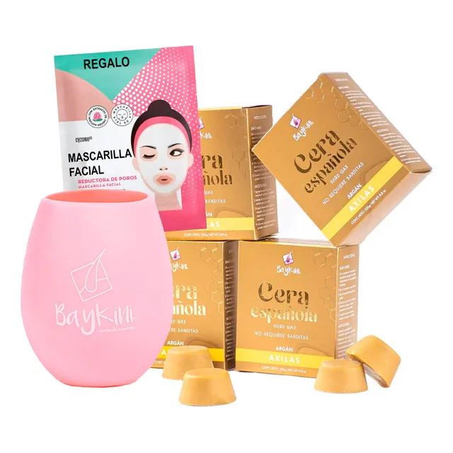 Cera Española Baykini Pastillas 250g + Pot Baykini + Regalo