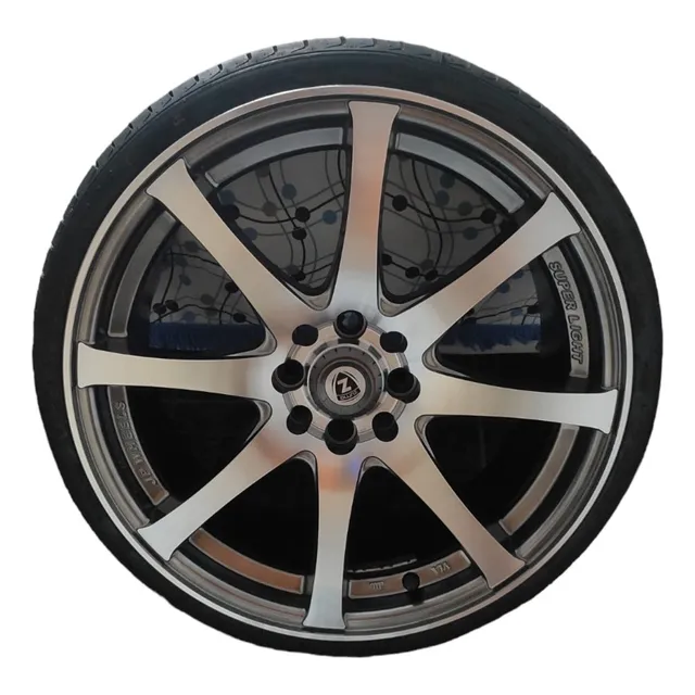 Rodas Zuma Aro 17 Com Pneus 165/40 Ling Long Mult Furos De 4