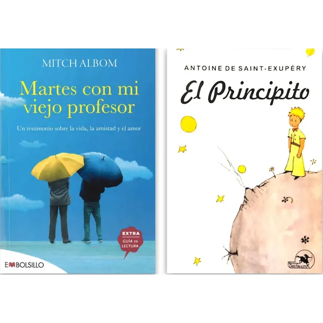 El Principito + Martes Con Mi Viejo Profesor Pack X 2 Libros