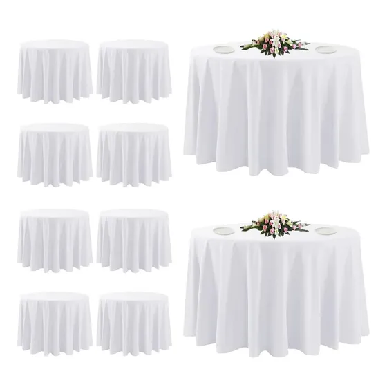 Mantel Redondo 2.60 Tropical Antimancha Pack X 10 Unidades
