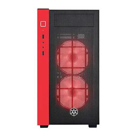 Technology Rl08br Rgb Estuche Micro Atx Negra Roja Panel 2