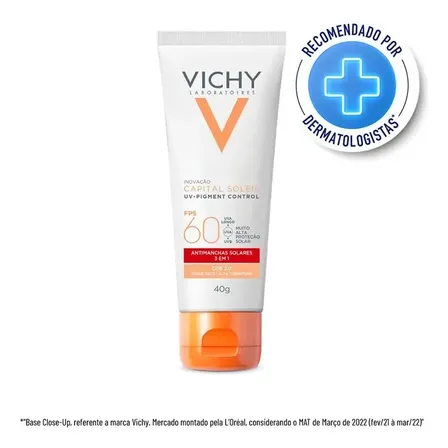 Protetor Solar Facial Uv-pigment Control 2.0 Fps60 40g Vichy