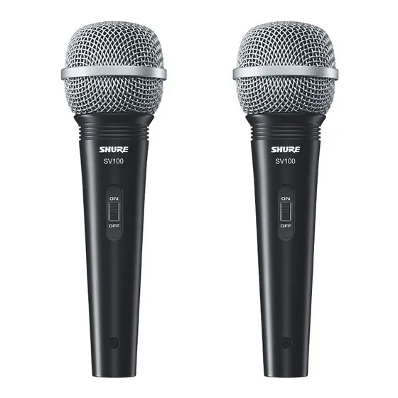 Shure, Paquete De 2 Micrófonos Sv100 Xlr-qtr