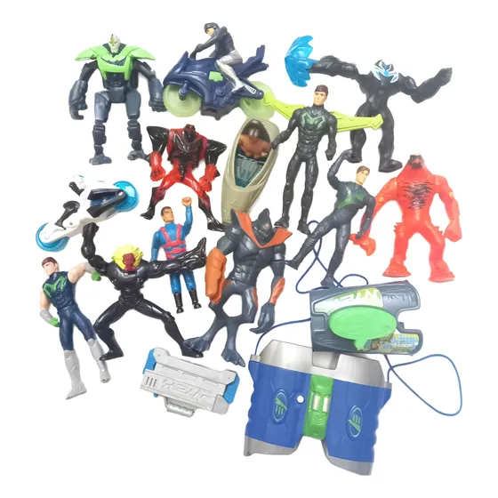 Max Steel Set De Muñecos Mc Donalds Burger King Lote