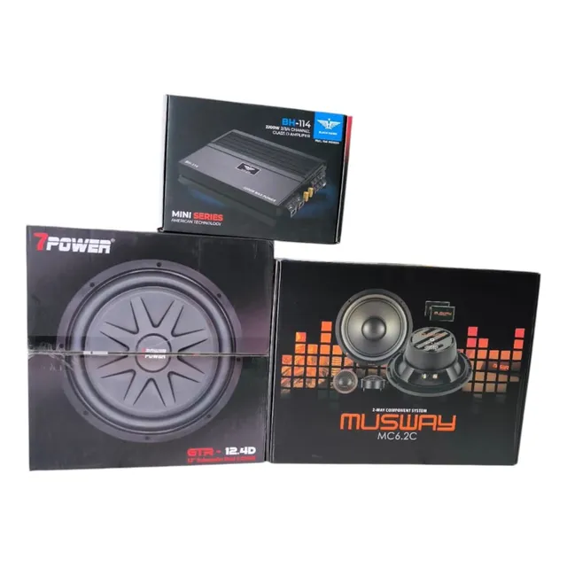 Combo De Audio Componentes-amplificador-subwoofer