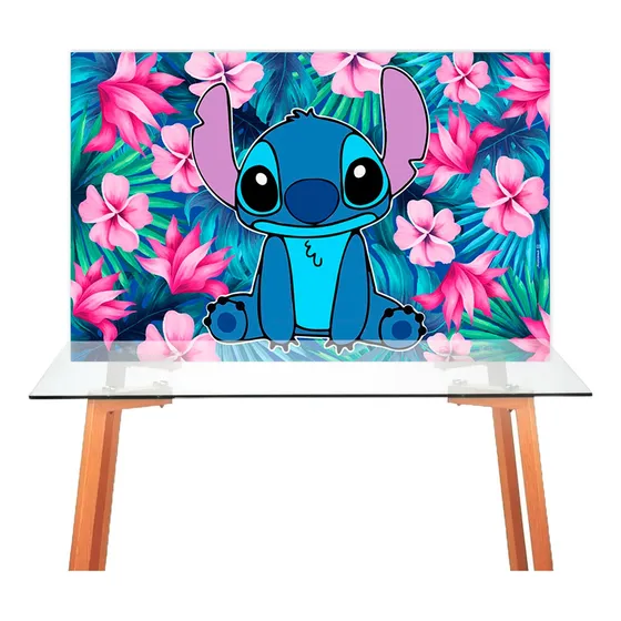 Fondo De Tela Lilo Y Stitch Para Decoración Mesa Cumpleaños