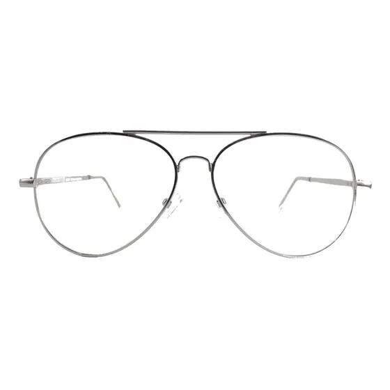 Anteojo Aviador Armazón Gafa Moda Marco Metálico Apto Cristales Lentes Recetados Y Para Sol
