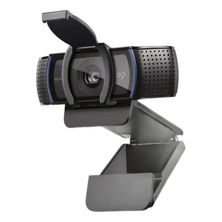 Camara Webcam Logitech C920s Pro Full Hd 1080p Con Obturador Color Negro