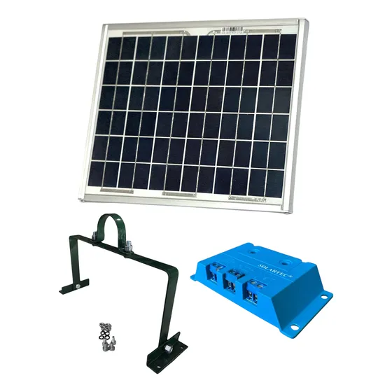 Panel Solar 12w + Regulador Baterías 12v + Soporte Solartec