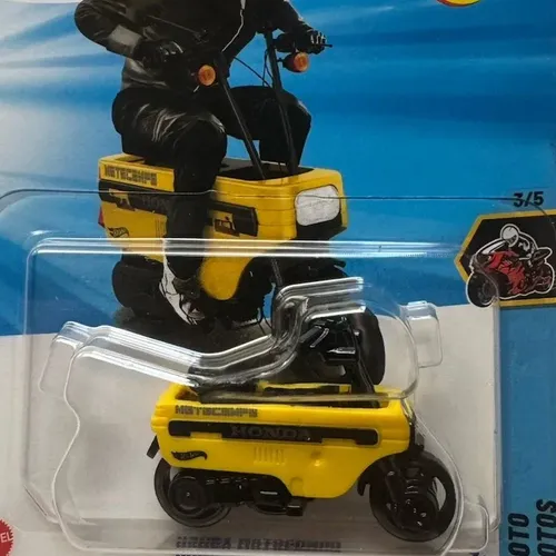 Mattel Hot Wheels Honda Motocompo Vermelho Cor Amarela Amarelo