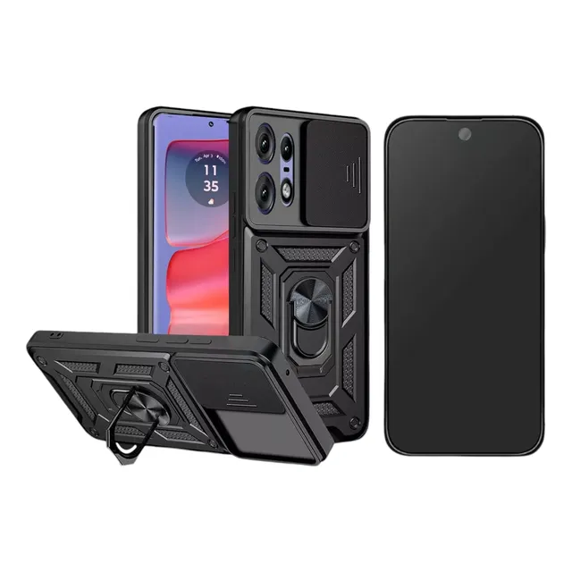 Funda Antigolpe Armor + Hidrogel Mate Para Moto Edge 50 Pro