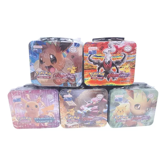 Colección De Latas Valijas Pokémon: Scarlet Y Violet