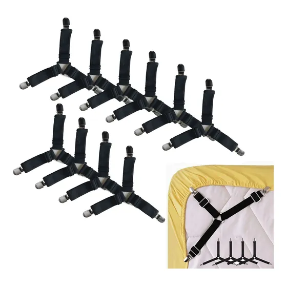 10×fijadores Triangulares Para Sábanas Domésticas