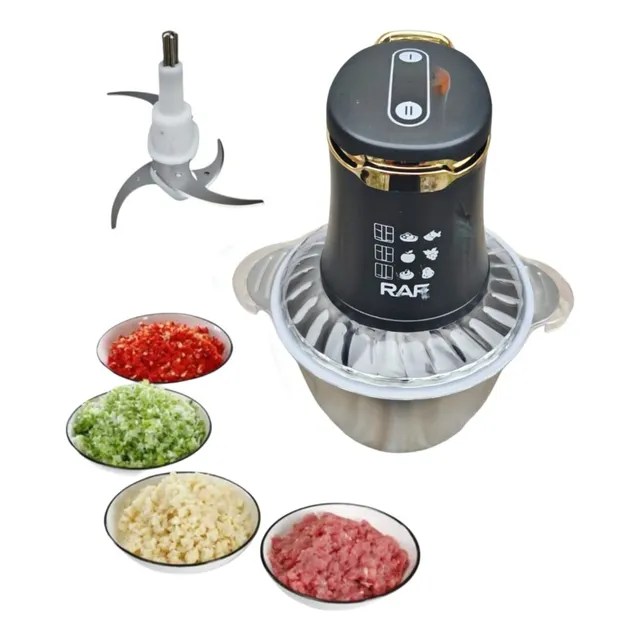 Picadora Procesadora De Alimentos Acero Inox Doble Cuchilla
