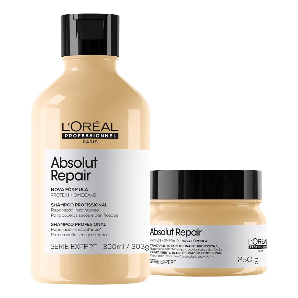 Kit L'oréal Professionnel Absolut Repair Shampoo + Mask Kit L'oréal Professionnel Absolut Repair Shampoo + Mask