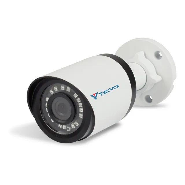 Câmera Ip Bullet Tecvoz P2p Inteligente 720p Ir 25mts 8 Gb