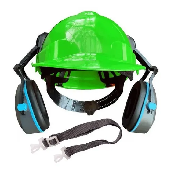 Capacete Com Protetor Auricular Carneira E Jugular Libus Epi Cor Verde