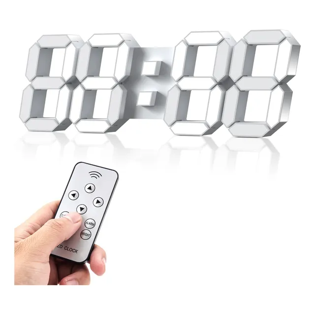 Reloj Para Pared 3d Blanco