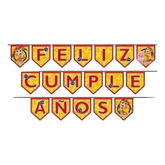 Guirnalda Feliz Cumpleaños Mi Perro Chocolo Cotillón Fiestas