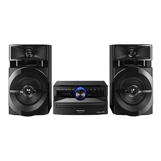 Minicomponente Panasonic SC-AKX110 negro con bluetooth 300W de potencia - 220V