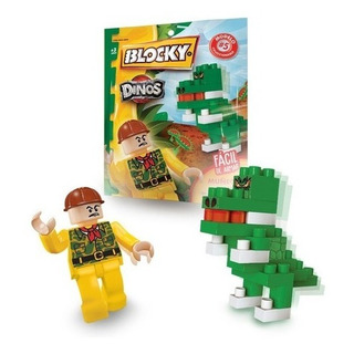 Bloques Coleccionable Muñeco + Dino Blocky Bloques Coleccionable Muñeco + Dino Blocky