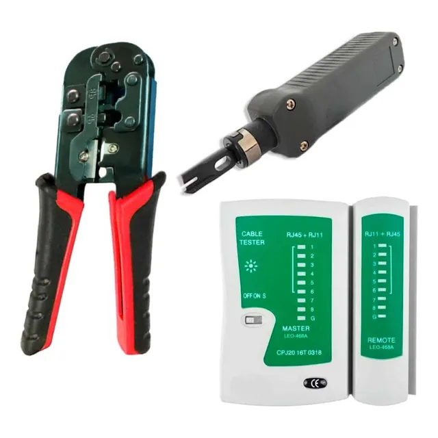 Kit Crimping + Ponchador + Testeador De Red - Westor 