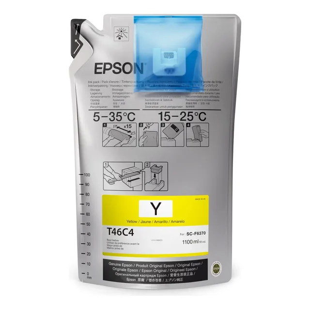 Tinta Sublimación Epson Uc Ds, 1100ml, Sc F6370/9470/9470h Tinta Yellow