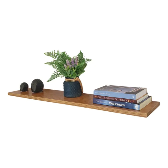 Prateleira Com Suporte Invisível De Parede 1,6m - 160x15cm