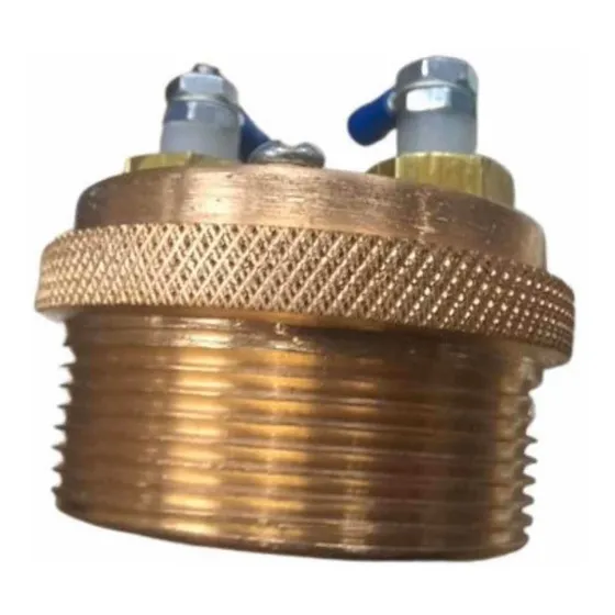 Cabezal Porta Electrodos Compresor Hidroneumatico Bronce.