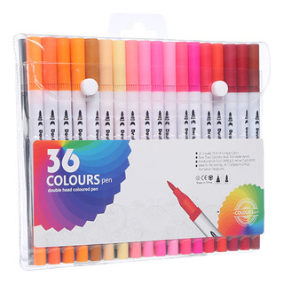 Marcadores De 36 Cores Double Point Plumones Tip Brush Marcadores De 36 Cores Double Point Plumones Tip Brush