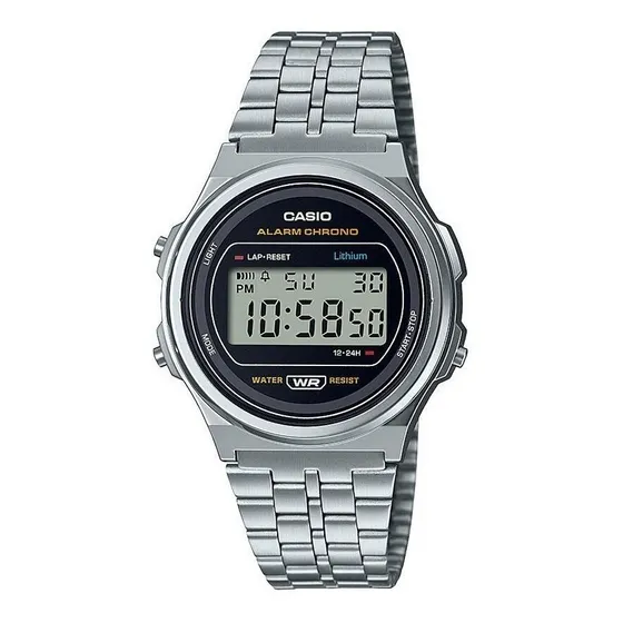 Reloj Casio Vintage Retro Plateado A-171WE-1A