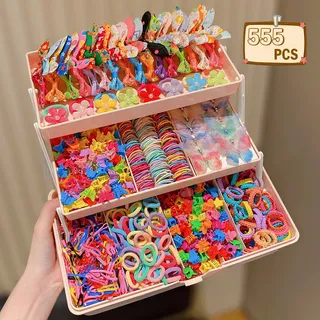 Ko Conjunto De Acessórios De Cabelo Para Meninas 555 Peças