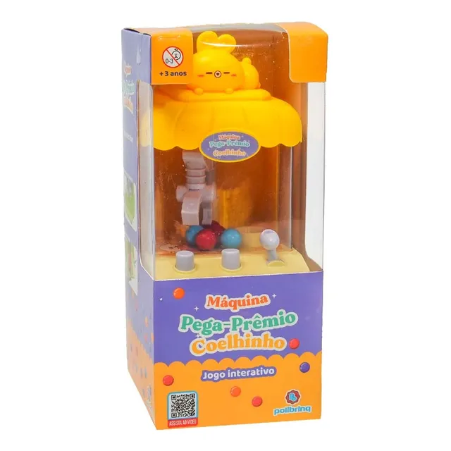Máquina De Pegar Bichinhos Infantil Bolinhas Coelhinho