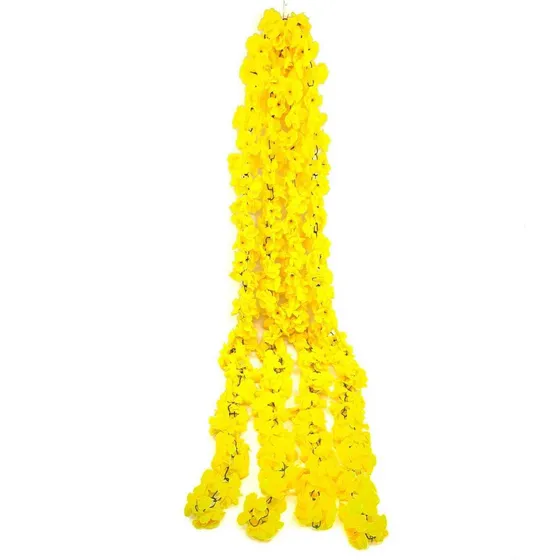 Flores Artificiales Amarillo Guirnalda Decoración X 3un. Off