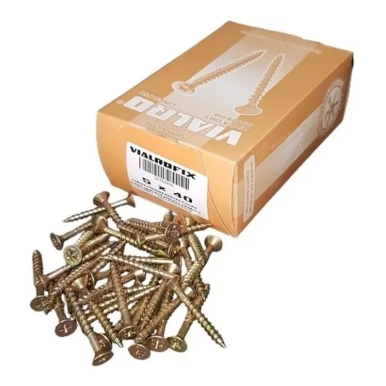 Tornillo Fix Autoperforante Madera 5,0 X 40 Caja X 200 Unid.