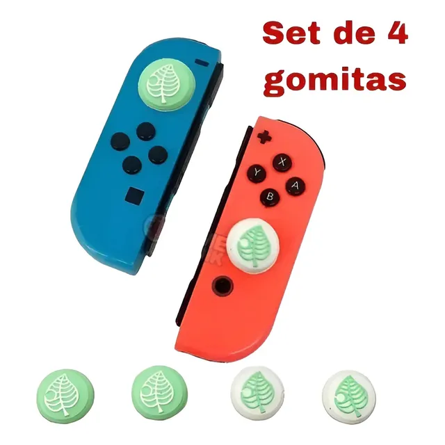 Set 4 Gomas Animal Crossing 04 Para Joycon Nintendo Switch