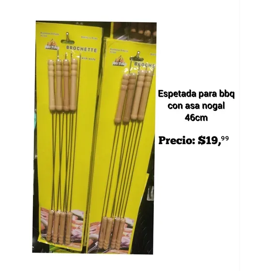 Espetada, Espeto, Pincho Parrilla, Brocheta De 46cm. Nuevos.