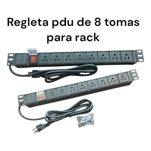 Regleta Pdu 8  Tomas 15a Supresor De Pico Para Rack